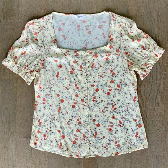 Cream floral blouse - Picture 3 of 5